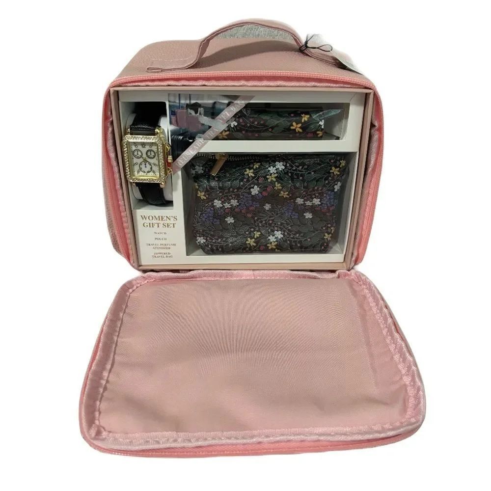Alexis Bendel Watch/Leather Pouch/ Perfume Atomizer Set